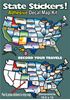 Picture of State Sticker's Map USA Part# 03-0127   STATESTICKERMAP