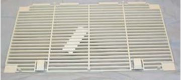Picture of A/C CEILING ASSEMBLY GRILL; SHELL WHITE Part# 62784 3104928.001 CP 813