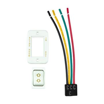 Picture of Slide Out Switch; Rocker Switch; 1-7/8 Inch Width x 2-7/8 Inch Height; White Switch; White Panel; Single Part# 17572 117461 CP 612