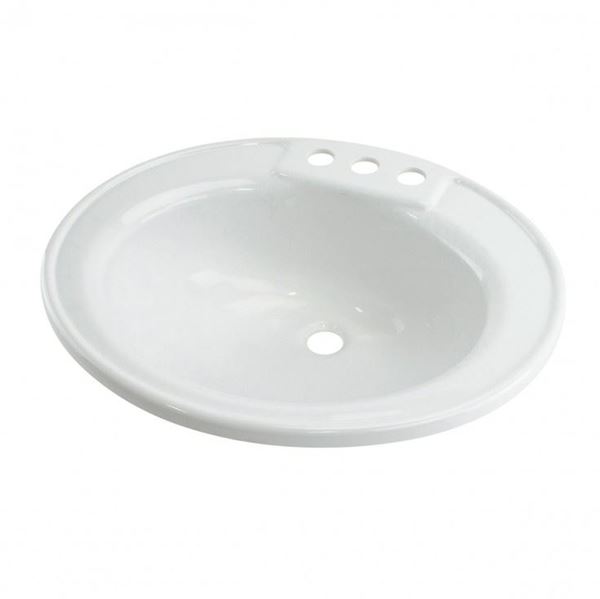 Picture of 17X20 OVAL LAV SINK, WHITE Part# 21474 209635 CP 490