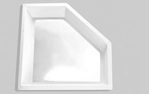 Picture of Skylight; 5 Inch High Bubble Type Dome; Mounts Inside RV; Neo Angle; For 30 Inch Length x 13 Inch Width Opening; White Part# 63896 NN3013