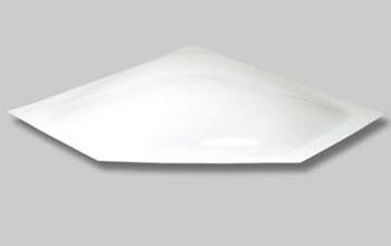Picture of Skylight; 5 Inch High Bubble Type Dome; Mounts Outside RV; Neo Angle; For 30 Inch Length x 13 inch Width Opening; WHITE Part# 64533 NSL3013W 