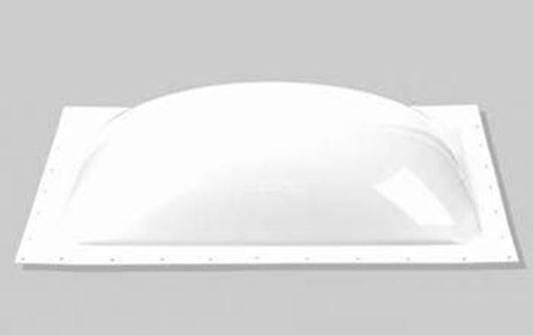 Picture of Skylight; 5 Inch High Bubble Type Dome; Mounts Outside RV; Rectangular; For 22 Inch Length x 14 Inch Width Opening; White Part# 65889 SL1422W