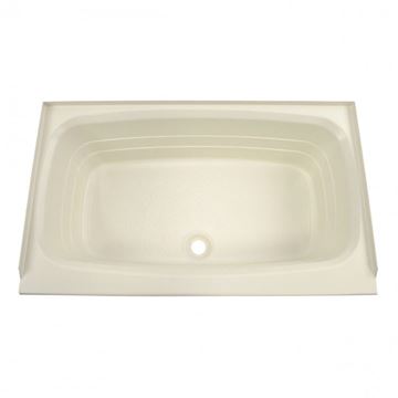 Picture of Bathtub; Better Bath; Standard Tub; 24 Inch x 40 Inch; With Threshold; Without Seat; Smooth Floor Surface; Center Drain; Parchment; ABS Part# 21458 209385 