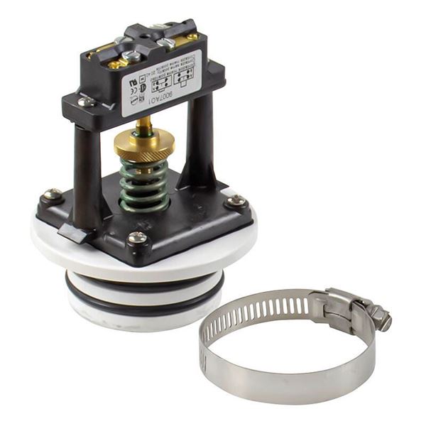 Picture of Toilet Vacuum Breaker; Replacement For Dometic Toilet; Vacuum Switch Kit; With 2-1/2 Inch Diameter Worm Gear Clamp/ O-Ring Part# 20760 385310540 