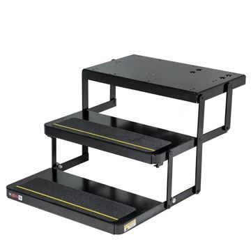 Picture of Entry Step; Series 40; Double Electric Folding Step; 24 Inch Tread Width x 10 Inch Depth; With 8 Inch Rise; Up To 300 Pound Weight Capacity Part# 65747 904009025 