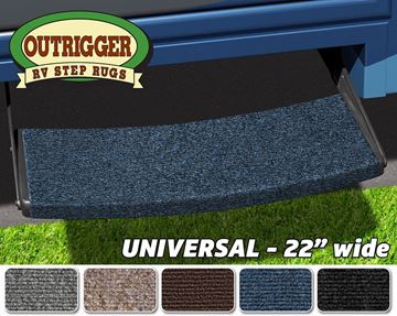 Picture of Entry Step Rug; Outrigger Universal RV Step Rug; 22 Inch Width; Atlantic Blue; Shrinkwrap And Sleeve Part# 44795 2-0392