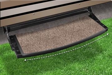 Picture of Entry Step Rug; Outrigger ® Radius ™; Wrap Around Hook And Spring; 22 Inch Width; Walnut Brown; Micro-Ribbed Textured; Olefin Fiber; With Shrink-wrap And Sleeve; Single Part# 44793 2-0371