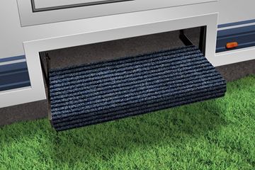 Picture of Entry Step Rug; RUGGIDS ™; Mounts Using Zip Ties; 23 Inch Width; Midnight Blue; Olefin Fiber With Solid Rubber Backing; With Shrink-wrap And Label; Single Part# 44039 2-0422 