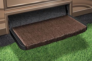 Picture of Entry Step Rug; Wraparound ® Plus; Wrap Around Hook And Spring; 20 Inch Width; Espresso; Outdoor Turf With Marine Backing; With Shrink-wrap And Sleeve; Single Part# 48327 2-1070 