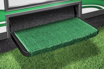 Picture of Entry Step Rug; Wraparound ® Plus; Wrap Around Hook And Spring; 20 Inch Width; Green; Outdoor Turf With Marine Backing; With Shrink-wrap And Sleeve; Single Part# 45840 2-0070 