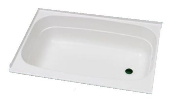 Picture of Bathtub; 24 Inch x 36 Inch; Right Hand Drain; White; High Impact ABS Part# 28359 BT2436WR