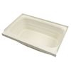 Picture of Bathtub; Better Bath; Standard Tub; 24 Inch x 36 Inch; With Threshold; Without Seat; Smooth Floor Surface; Center Drain; Parchment; ABS Part# 21447 209369 