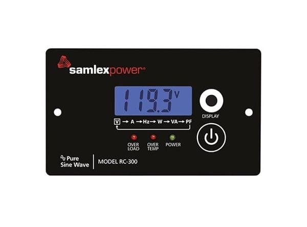 Picture of Power Inverter Remote Control; For Use With Samlex America 3000 Watt Power Inverter Models; Detailed Monitoring And Remote Power Operation; With 25 Foot Cable  Part# 50140   04-6505