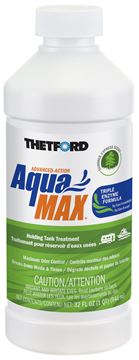 Picture of Waste Holding Tank Treatment; AquaMax®; Biological Treatment Used To Break Down Waste And Tissue; Treats 40 Gallon Holding Tank; 32 Ounce Bottle; Single Part# 03-5441  96686