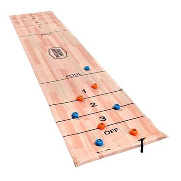 Picture of Indoor Game; Roll-Up Shuffle Board; 2 To 4 Players; With Eight Ball Bearing Weighted Pucks; Neoprene Mat; Compact/ Lightweight Design; Also Used In Outdoor  Part #30-1401