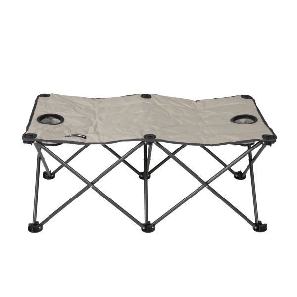 Picture of Camping Ottoman; Campfire; Use As Footrest/ Chair/ Table; 42 Inch Length x 22 Inch Width x 18 Inch Height; 300 Pound Weight Capacity; Folding; Sand  Part #06-1024