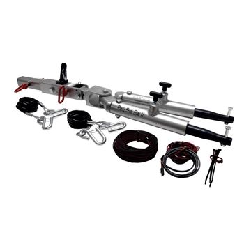 Picture of Tow Bar; Ready Brute Elite II; 8,000 Pound Towing Capacity; 2 Inch Receiver Mount; Mount To Base Plate; Powder Coated; Aluminum; With Integrated Braking System And Safety Cables Part# RB-9050-2