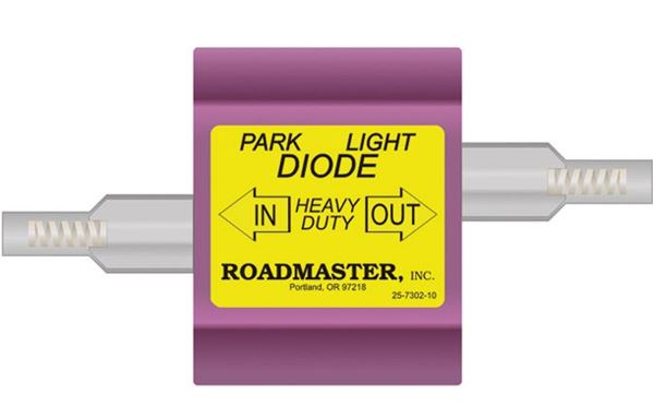 Picture of Diode; 24 Amp; Single; Use To Prevent Damage On Towed Vehicle Electronics And Prevents Any Interaction Between Two Vehicle Parking Light System Part# 690