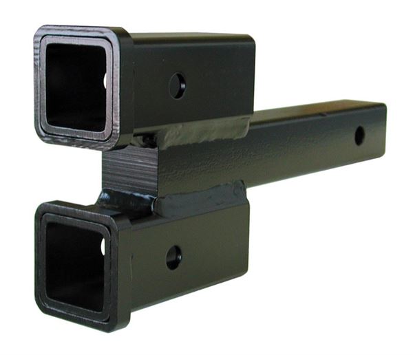 Picture of Trailer Hitch Receiver Tube Adapter; Fits 2 Inch Receiver And Adapts Two 2 Inch Receivers; 2 Inch Drop/ Rise; 10000 Pound Capacity; Powder Coat; Steel; Only For Towing A Car Behind A Motorhome Part# 30388 077-2 