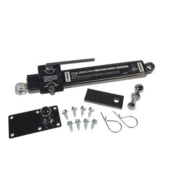 Picture of Weight Distribution Hitch Sway Control Kit; Left Hand; Includes Side Bar/ handle/ Tongue Ball Plate/ Sway Control Ball/ Hardware Part# 37498 