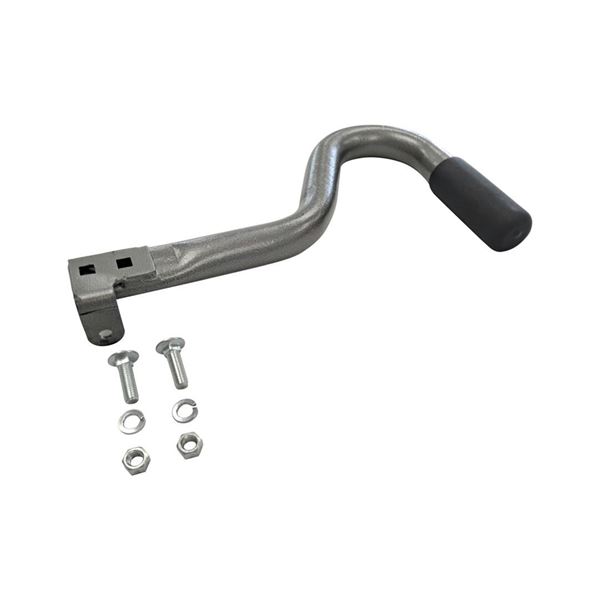 Picture of Fifth Wheel Trailer Hitch Handle; Replacement Handle Kit For Parts 33157 And 33158; Gray; Steel; With Bolt/ Nut/ Washer/ 2 Pins/ 1 Handle Part# 33198