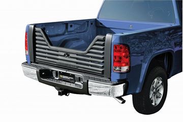 Picture of Tailgate; 4000 Series; Vented; V Shape Louvered; Lockable; Glass Filled Composite; Black Part# 60111 VGD-10-4000