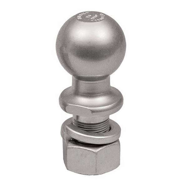 Picture of Trailer Hitch Ball; 2-5/16 Inch Ball; 12000 Pound Gross Towing Capacity; 1-1/4 Inch Shank Diameter; 2-5/8 Inch Length; Raw; Steel Part# 30255 