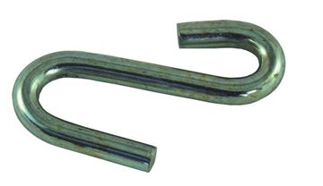 Picture of Trailer Safety Chain Hook; S-Hook; Use To Fit Safety Chains Up To 7/16 Inch; Zinc Plated; Steel; Set Of 2 Part# 41275 01154 