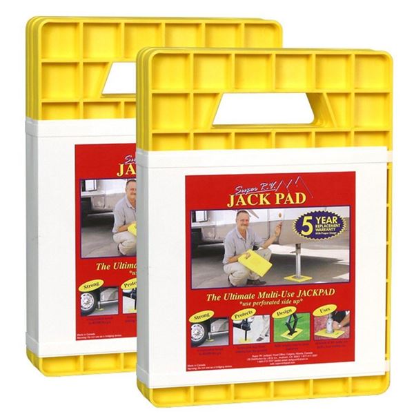 Picture of Jack Pad; Super RV; 10 Inch Length x 14 Inch Width x 3/4 Inch Thick; 40000 Pounds Capacity; Pack Of 4 Part# 77595 007-47257 