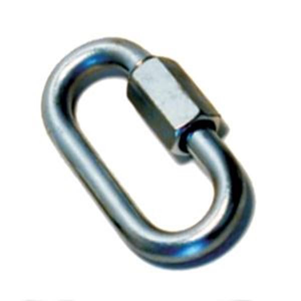 Picture of Trailer Safety Chain Quick Link; D Type; Class III; 5/16 Inch Diameter Link; Galvanized Steel Part# 32A-66433