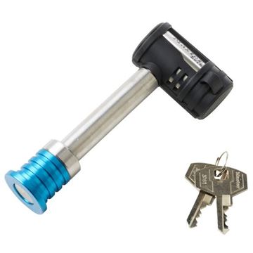 Picture of Trailer Hitch Pin; Barbell Type With Key Lock; 5/8 Inch Diameter; 2-3/4 Inch Length; Use With Class III/ IV Hitch; With Keyed Lock; With Dust Cover; Single Part# 39317 1480DAT 