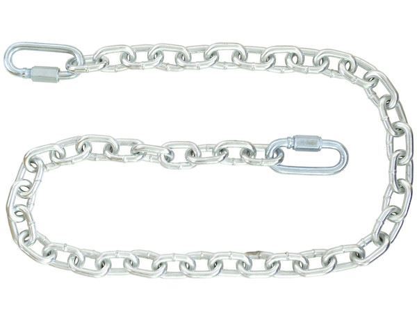 Picture of Trailer Safety Chain; Class II; 9/32 Inch Chain Diameter; 5000 Pound Gross Trailer Weight; 48 Inch Length; Includes Quick Link Connectors; Single  Part# 57477 11215 