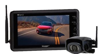 Picture of Backup Camera; Voyager ®; For Pre-Wired Systems; Rear End Mount; 7 Inch LCD Color Monitor; Integrated Microphone; Wide Viewing Angle Part# 14971 WVSXS70