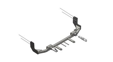 Picture of Chevrolet Traverse; Vehicle Baseplate; Removable Tabs; Single Lug; With Safety Cable Hooks Part# 32421 BX1706 
