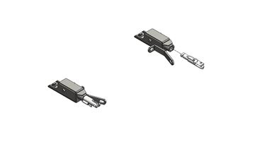 Picture of Chevrolet Silverado, GMC Sierra & GMC Yukon XL; Vehicle Baseplate; Removable Tabs; Single Lug; With Safety Cable Hooks Part# 31644 BX1694 