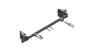 Picture of Nissan Armada, Pathfinder & Pathfinder Armada; Vehicle Baseplate; Removable Tabs; Single Lug; With Safety Cable Hooks Part# 32424 BX1826 