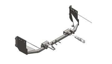 Picture of Cadillac SRX; Vehicle Baseplate; Removable Tabs; Single Lug; With Safety Cable Hooks Part# 31739 BX1690 
