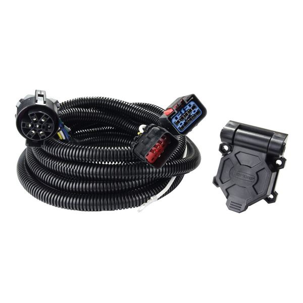 Picture of Dodge Ram 2500 & 3500; Trailer Wiring Connector; Endurance ™; Fifth Wheel Wiring Harness; 7-Way Blade; Plug In Simple; 7-Way Blade 90 Degree Angle; Plugs Into OEM Wiring System Part# 30345 