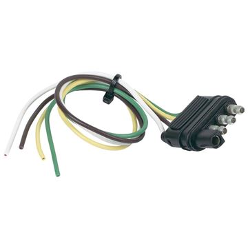 Picture of Trailer Wiring Connector; Trailer Side; 4-Way Flat; 12 Inch Length Part# 13192 