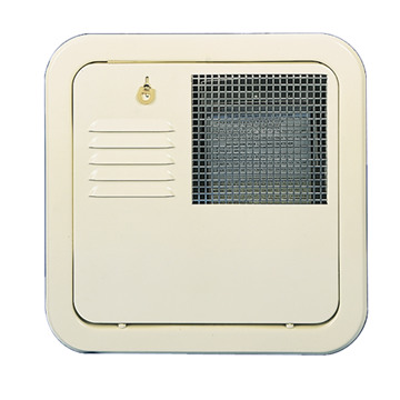 Picture of Suburban 6G Water Heater Access Door, Polar White Part# 09-0108    6261APW (Radius Corner)