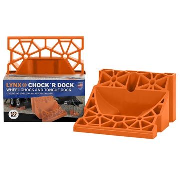 Picture of Wheel Chock; Chock R Dock; Orange; Copolymer Polypropylene; Single; Used As Wheel Chock And Tongue Dock Part# 82029 00030 