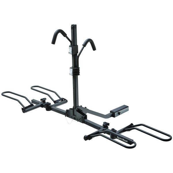 Picture of Universal Crest Deluxe Hitch Mount Bike Rack; Fits 1-1/4" and 2" Receivers. Finish: Black. Part# 81139 SR2901BLR