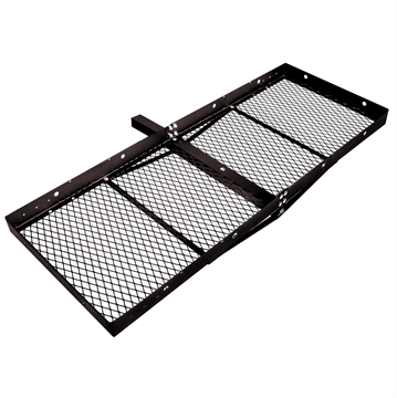 Picture of Trailer Hitch Cargo Carrier; Fits 2 Inch Receiver Hitch; 500 Pound Weight Capacity; 60 Inch Length x 23-1/4 Inch Width; Mesh Platform; Non Folding; Powder Coated; Steel Part# 87569 48-979025 