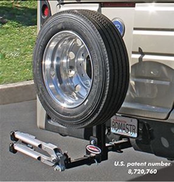 Picture of Spare Tire Carrier; Mounts On 2 Inch Receiver and Retains a 2 Inch Receiver Part# 82634 195225-S