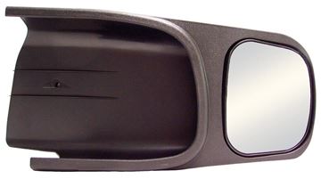 Picture of Dodge Ram; Exterior Towing Mirror; Slide On; 4-1/2 x 5-5/8 Inch Mirror; Non-Extendable; Glass Manual Adjust; Without Turn Signal Indicator; Without Heat; Non-Folding; Black; Single Part# 39479 10702 