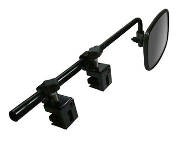 Picture of Exterior Towing Mirror; For Mirror Head 7-1/4 X 4-1/4 Inch; Dual Clamp Bar Mount; Adjustable; Single Part# 11980