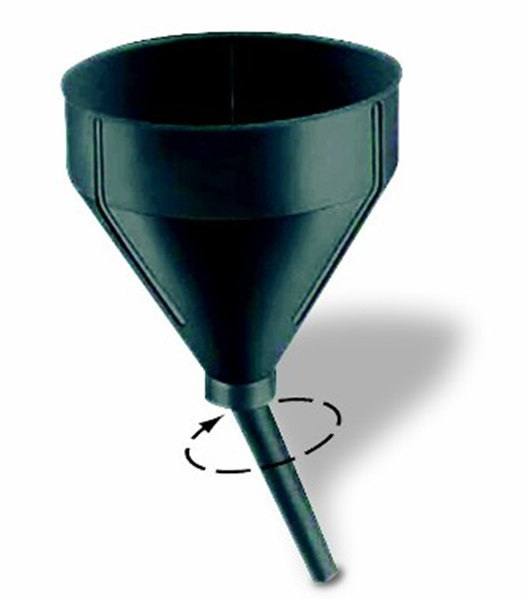 Picture of Funnel; Round; 7-1/2 Inch Top Inside Diameter x 12 Inch Overall Height; 5/8 Inch Spout Outside Diameter x 4-7/16 Inch Spout Length; 3 Quart Capacity Part# 48663 32300 