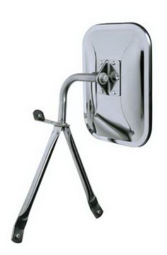 Picture of Exterior Mirror; Single; Chrome; Manual; Non-Foldaway; With Brackets And Hardware; 7-1/2 Inch x 10-1/2 Inch; Extends 16 Inches From Vehicle Part# 33783 45500 