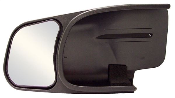 Picture of Many Vehicles; Exterior Towing Mirror; Slide On; 4-1/4 x 5-3/4 Inch Mirror; Non-Extendable; Glass Manual Adjust; Without Turn Signal Indicator; Without Heat; Non-Folding; Black; Set of 2 Part# 32194 10800